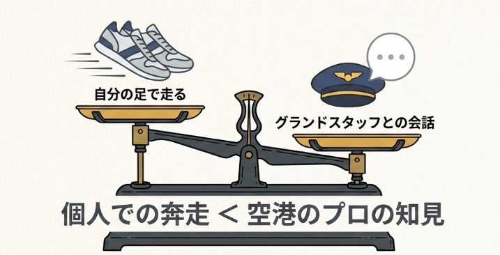 空港に着いたら「走る」より「話す」を優先する理由