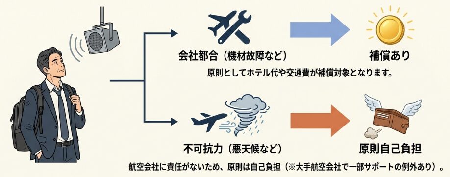 天候悪化と機材故障で変わる手当の条件