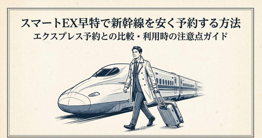 スマートEX早特で新幹線を安く予約する方法