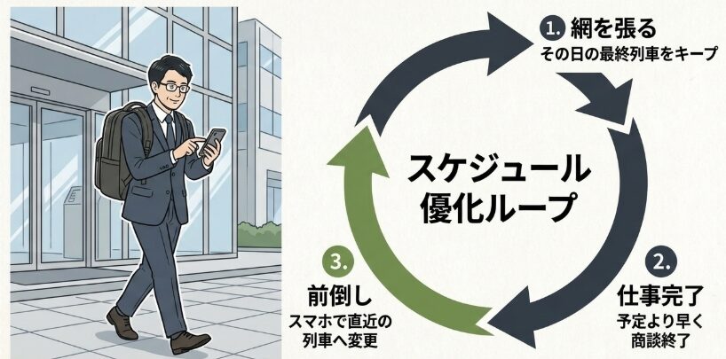 予定変更が多いビジネスマンの賢い活用法