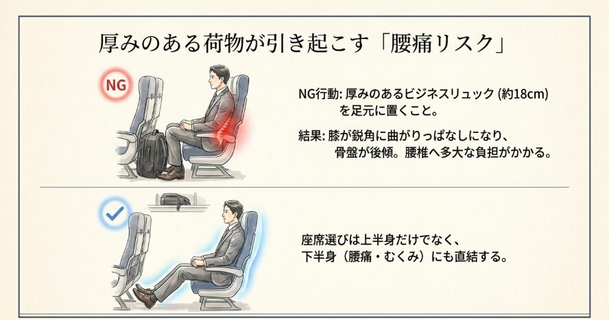 体格や荷物量で決まる最適なシートポジションと「腰痛リスク」