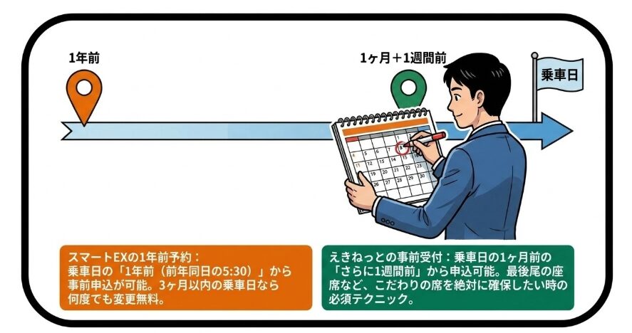 繁忙期でも確実に座席を確保する裏ワザ