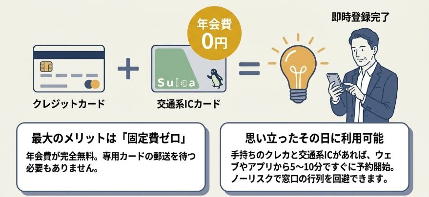 年会費無料で今すぐ登録できる手軽さ