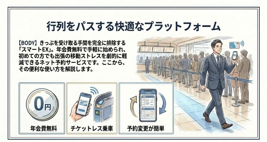 チケットレスで超快適!スマートEXの便利な使い方