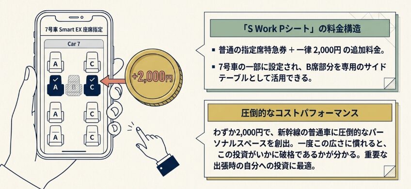 隣席が空いている座席の予約方法と料金体系