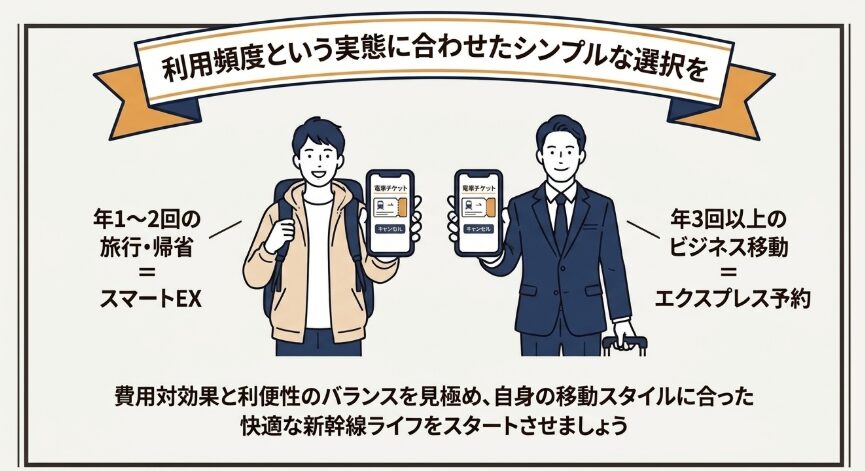 スマートEXとエクスプレス予約の結論