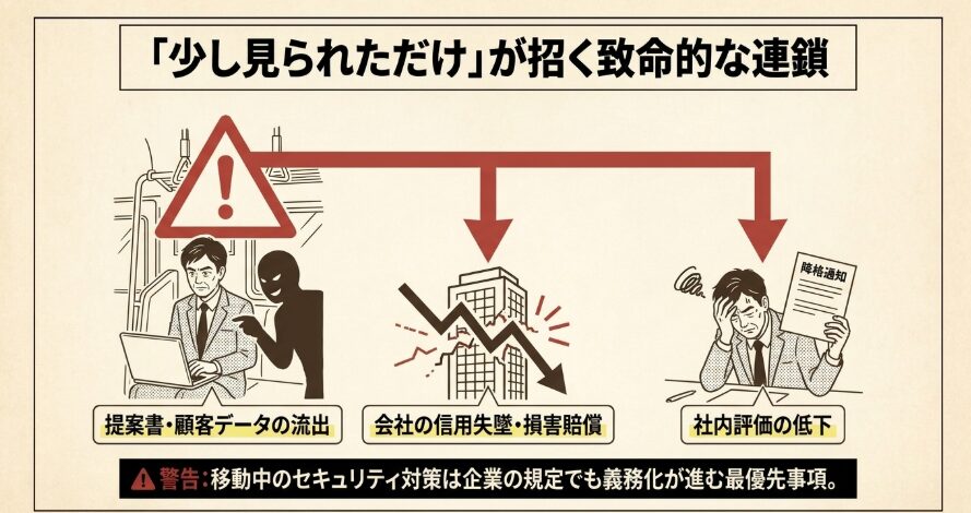 出張時の機密情報漏洩が招くリアルな損害