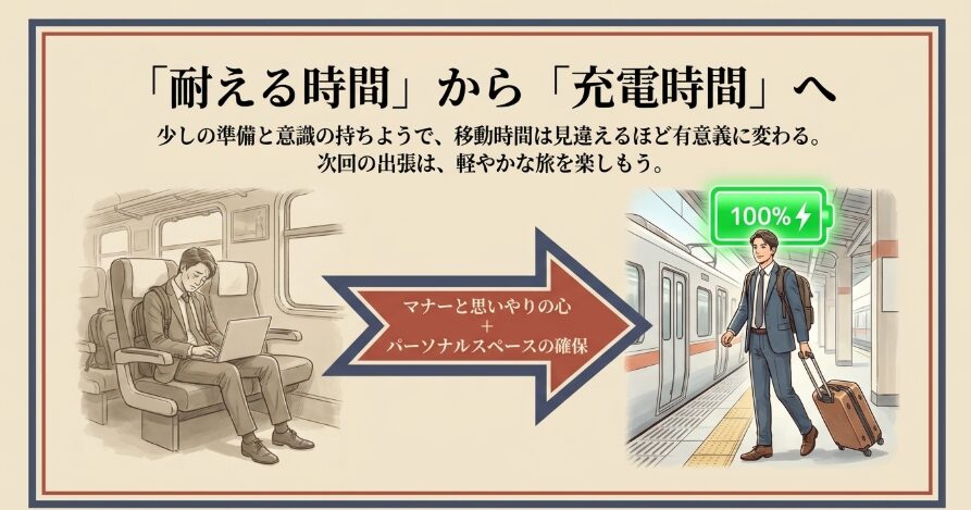 隣席の「快適空間」は自分でつくる!移動時間を味方につけるための心構え