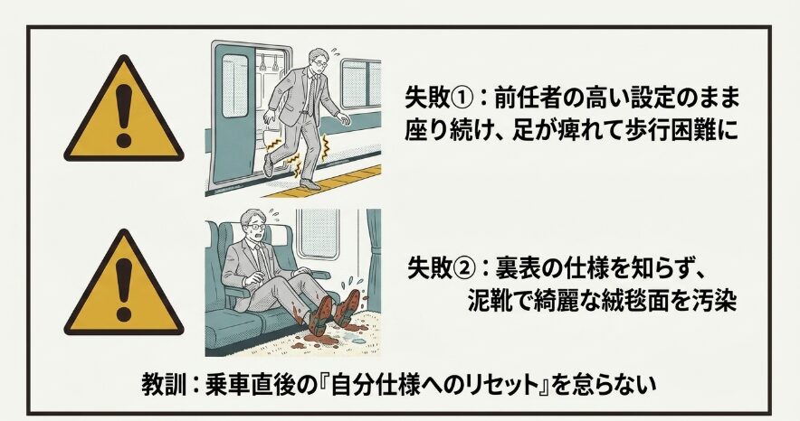 私が失敗したフットレストの活用法