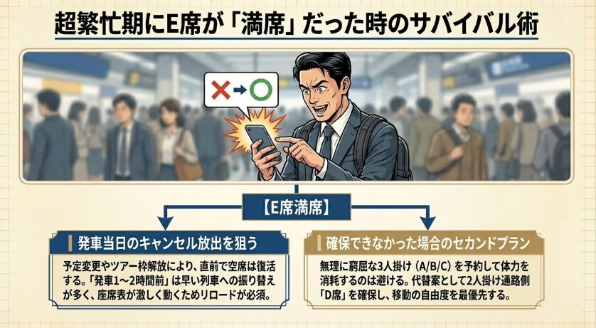 スマートEXでE席を確実に確保するコツ