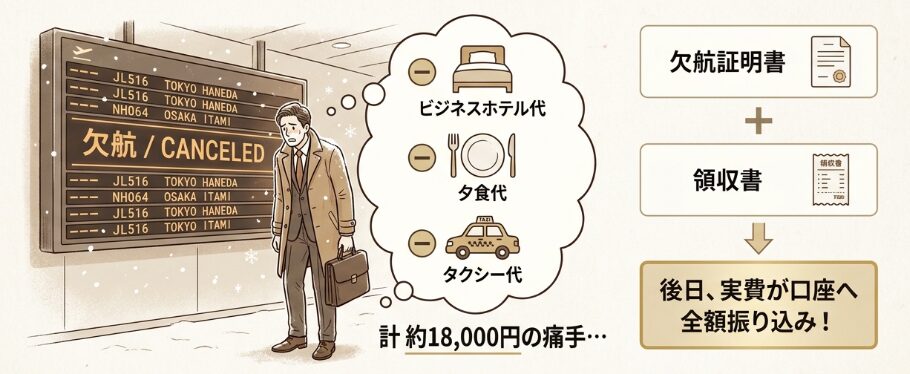欠航で千歳に足止めされた私の実体験