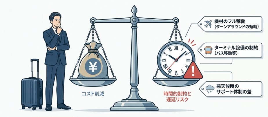 LCCは遅延が多いと言われる理由と実際の遅延率