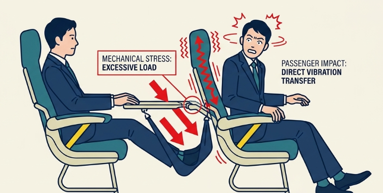 フック掛け式フットレストが国内線で禁止される理由