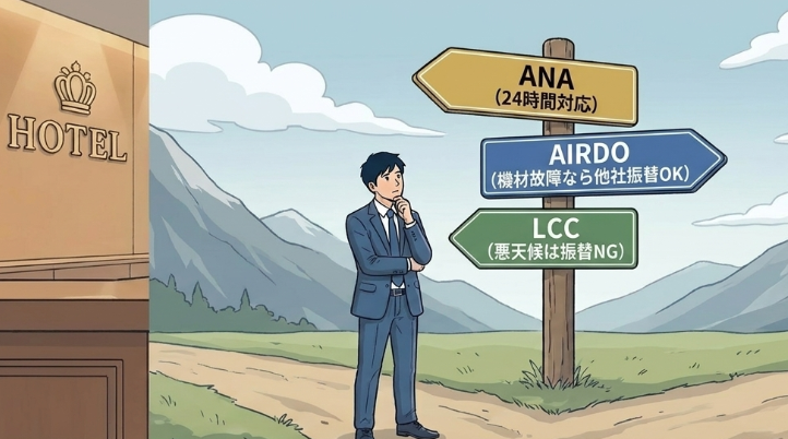 大手ANAやLCCと比較したサポートの手厚さ