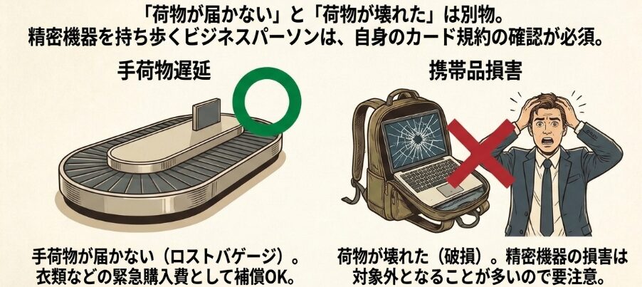 手荷物紛失や破損への補償範囲を比較