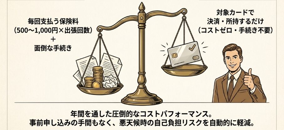 カード付属の遅延特約におけるメリット