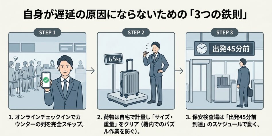 欠航リスクを減らす搭乗手続きのコツ