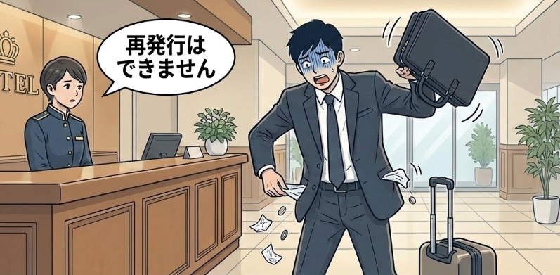 領収書を紛失してホテル代自腹になった私の失敗談
