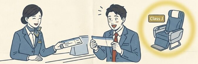まさかの「クラスJ」へのアップグレード!