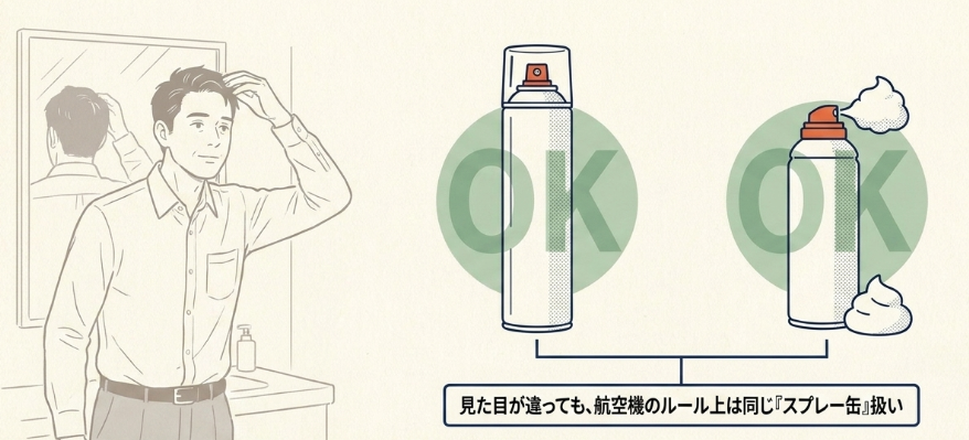 ヘアスプレーは持ち込める?
