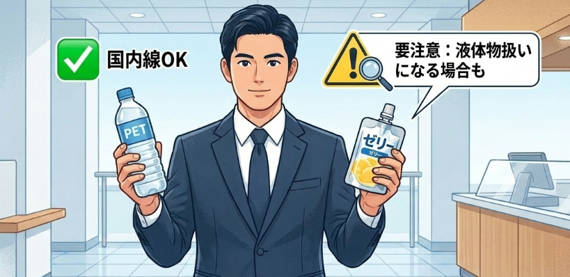 飲み物やゼリー飲料の持ち込み注意点