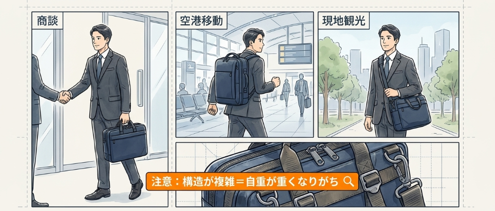 機内持ち込み対応3WAYバッグ