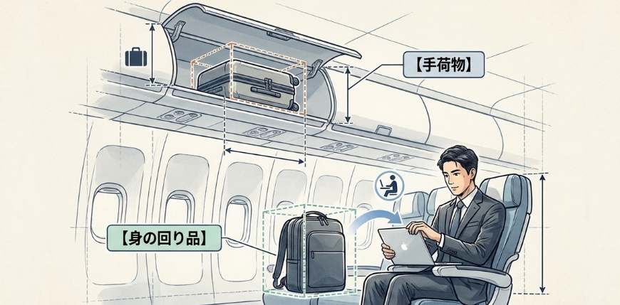 手荷物と身の回り品の違い