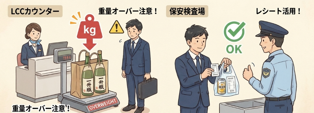 お土産で酒を買うときに気をつけたいこと