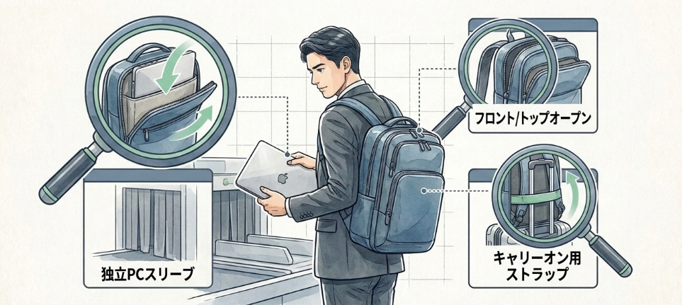 出張向けバッグの選び方