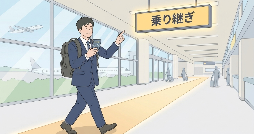 乗り継ぎ当日の具体的な流れ