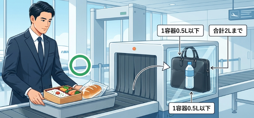 国内線に食べ物を持ち込める基本ルール
